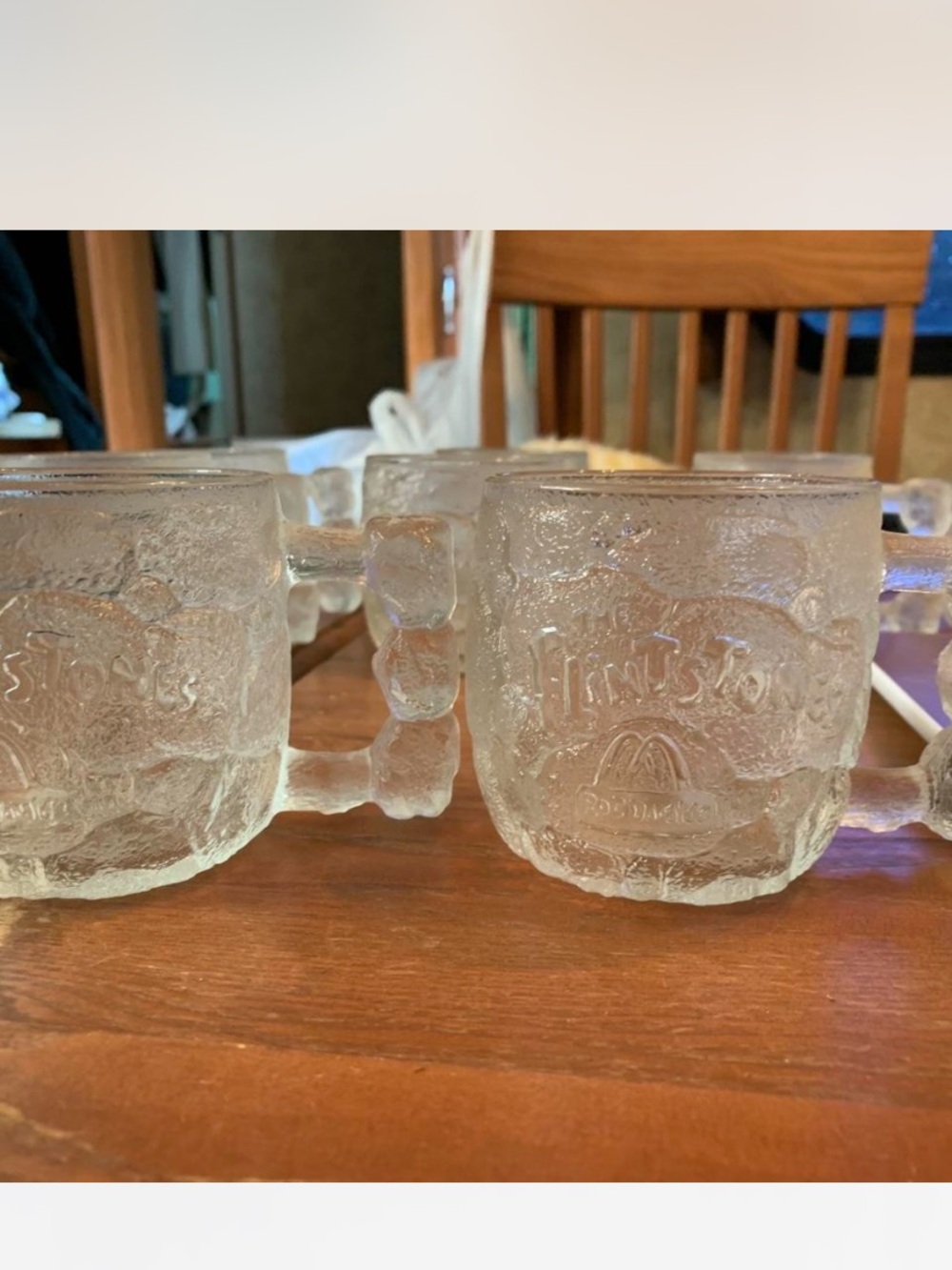 Vintage McDonald’s Flintstones RocDonalds Mug Set Of 4 From 1993